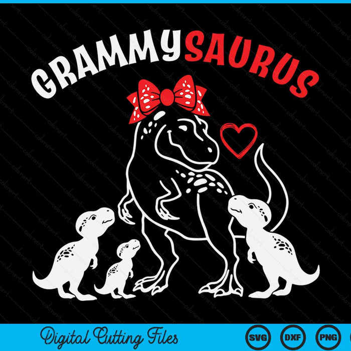 Grammysaurus Grammy Tyrannosaurus Dinosaur Mother's Day SVG PNG Digital Cutting Files