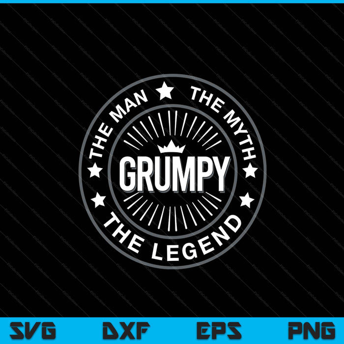 Grampy the legend the myth grandpa men SVG cut file