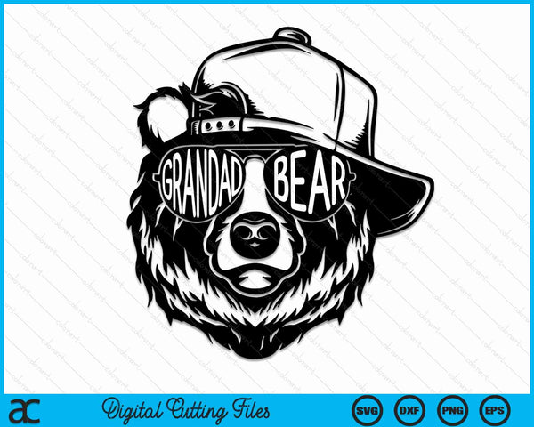 Grandad Bear With Sunglasses Grandad Bear SVG PNG Cutting Printable Files