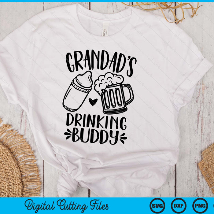 Grandad's Drinking Buddy Father's Day SVG PNG Digital Cutting Files