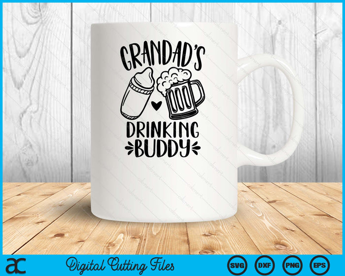 Grandad's Drinking Buddy Father's Day SVG PNG Digital Cutting Files