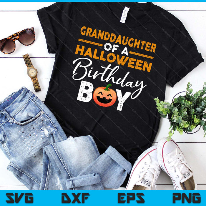 Granddaughter Of A Halloween Birthday Boy DIY Halloween Costume SVG PNG Digital Cutting Files