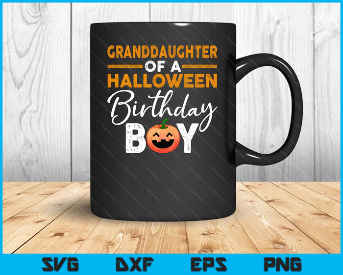 Granddaughter Of A Halloween Birthday Boy DIY Halloween Costume SVG PNG Digital Cutting Files