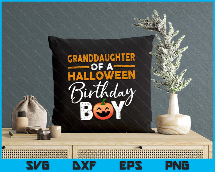 Granddaughter Of A Halloween Birthday Boy DIY Halloween Costume SVG PNG Digital Cutting Files