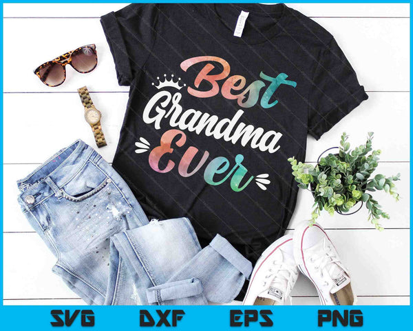 Grandma Apparel Mothers Day For The Best Grandma Ever SVG PNG Digital Cutting Files