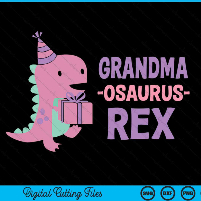 Grandma Dinosaur Family Matching Birthday SVG PNG Digital Cutting Files