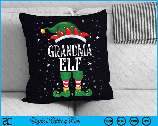 Grandma Elf Family Christmas SVG PNG Digital Cutting Files