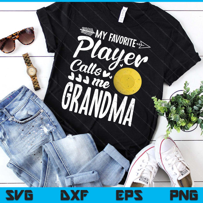 Grandma Lacrosse Ball My Favorite Player Calls Me Grandma SVG PNG Digital Printable Files