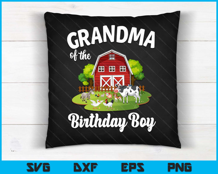 Oma van het feestvarken boerderij dier Bday partij viering SVG PNG digitale snijden-bestanden