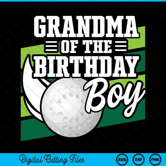 Grandma of the birthday boy hockey lover SVG cut file