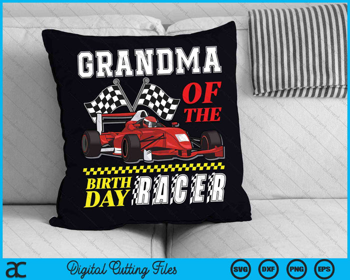 Oma van de verjaardag Racer familie race auto partij SVG PNG digitale snijbestanden