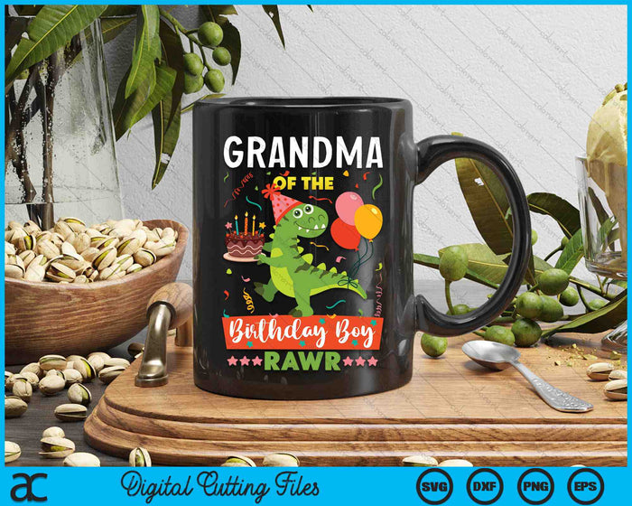 Grandma Of the Birthday Boy Dinosaur SVG PNG Digital Cutting Files