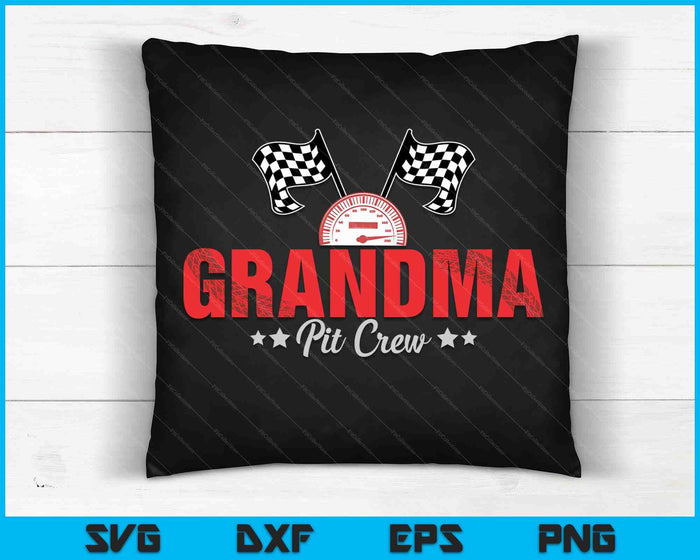 Oma Pit Crew Race Car Racing Familie SVG PNG digitale afdrukbare bestanden