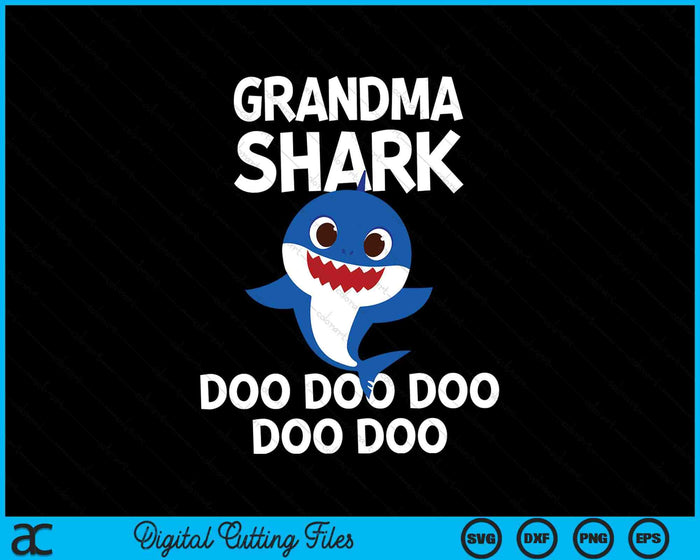 Grandma Shark Doo Doo Doo SVG PNG Digital Cutting Files