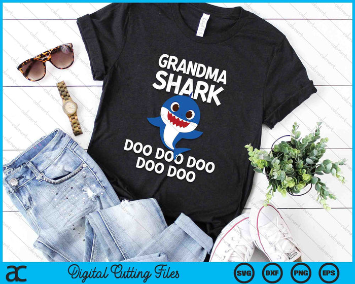 Grandma Shark Doo Doo Doo SVG PNG Digital Cutting Files