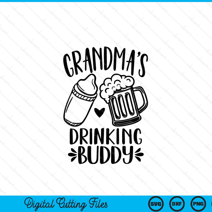 Grandma's drinking buddy Father's Day SVG cut file