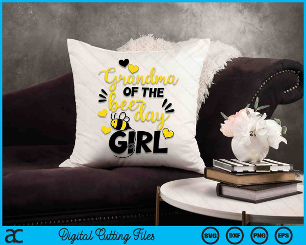 Grandma of the bee day girl SVG PNG Cutting Printable Files