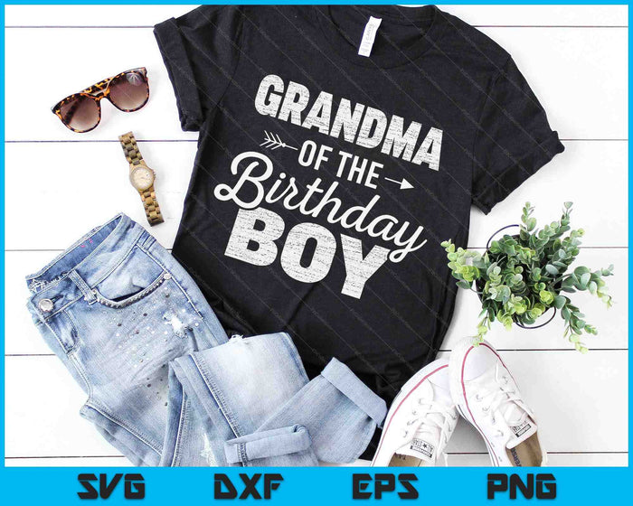 Grandma of the Birthday Boy SVG PNG Digital Cutting Files