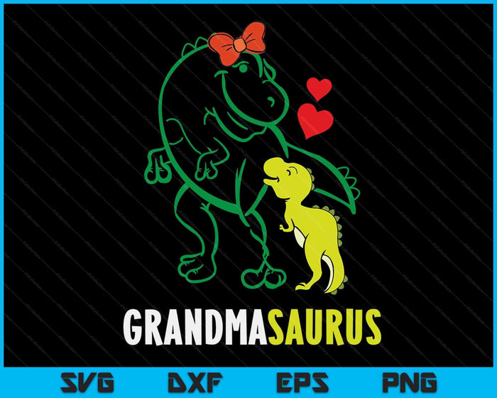 Grandmasaurus Grandma Dinosaur Baby Mother's Day SVG PNG Cutting Printable Files