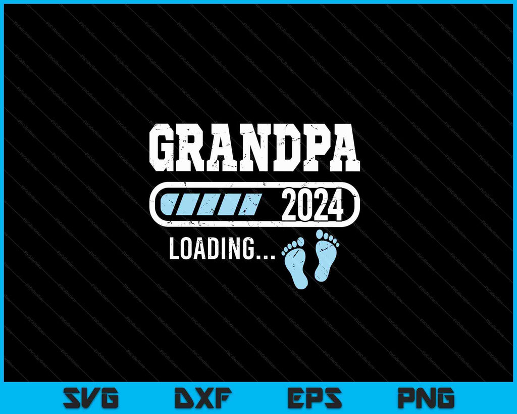 Grandpa 2024 Loading for Pregnancy Announcement SVG Cutting Files ...