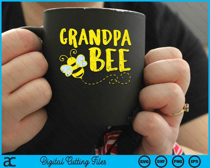 Grandpa Bee Family Matching Beekeeping Grandpa SVG PNG Digital Cutting Files