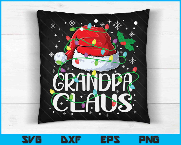 Opa Claus Christmas Santa Matching Family Xmas Pyjama SVG PNG Digitale Snijbestanden
