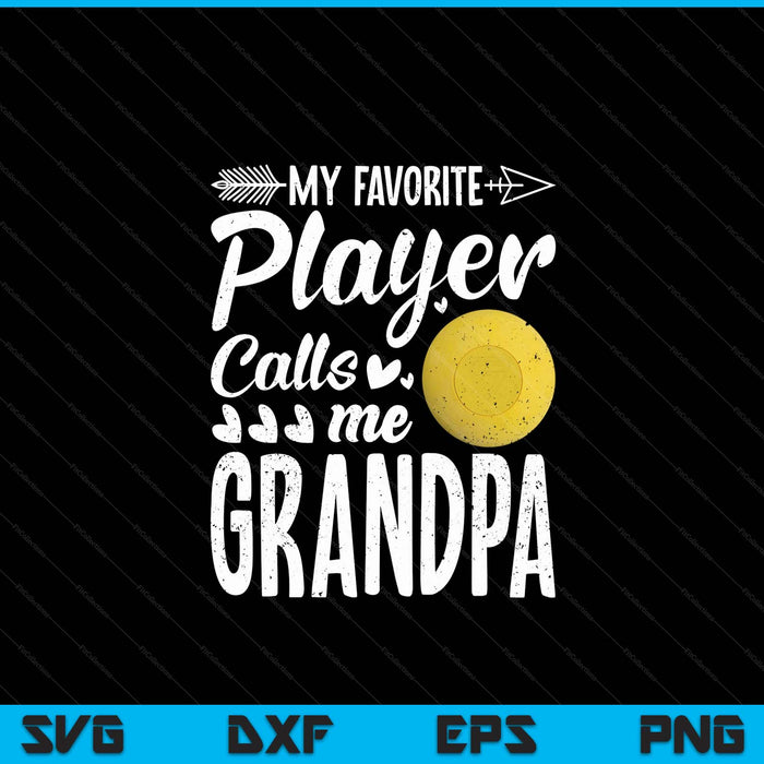 Grandpa lacrosse ball my favorite player calls me grandpa SVG cut file