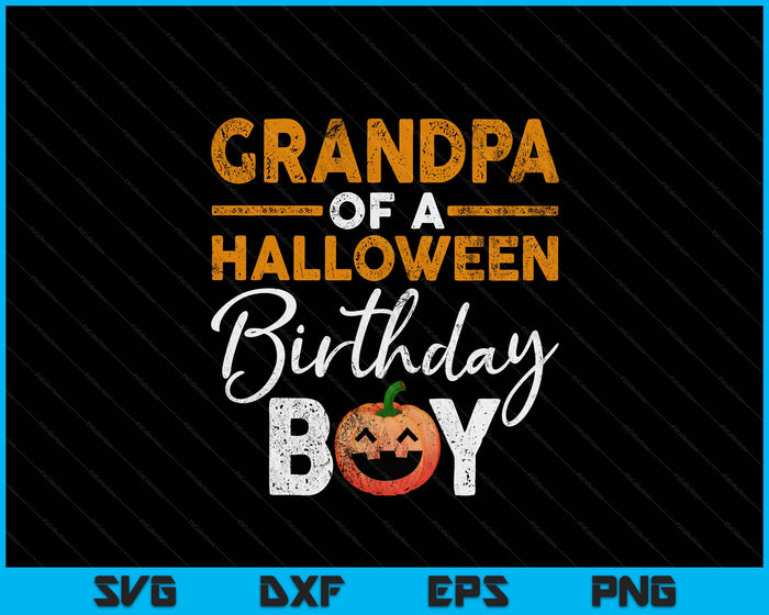 Grandpa Of A Halloween Birthday Boy DIY Halloween Costume SVG PNG Digital Cutting File