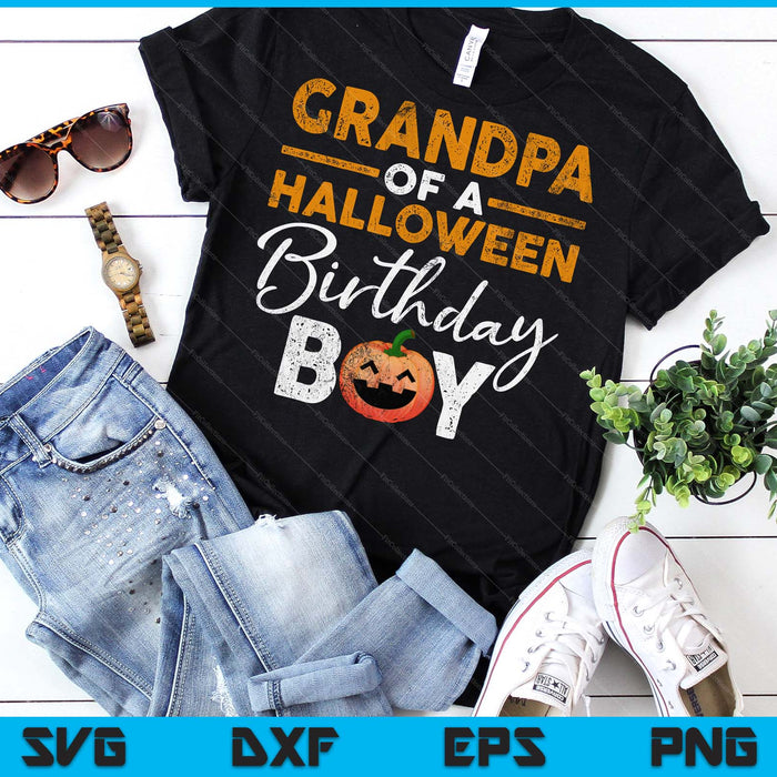 Grandpa Of A Halloween Birthday Boy DIY Halloween Costume SVG PNG Digital Cutting File