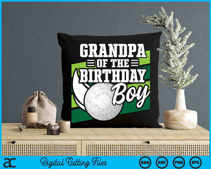 Grandpa Of The Birthday Boy Hockey Lover Birthday SVG PNG Digital Printable Files