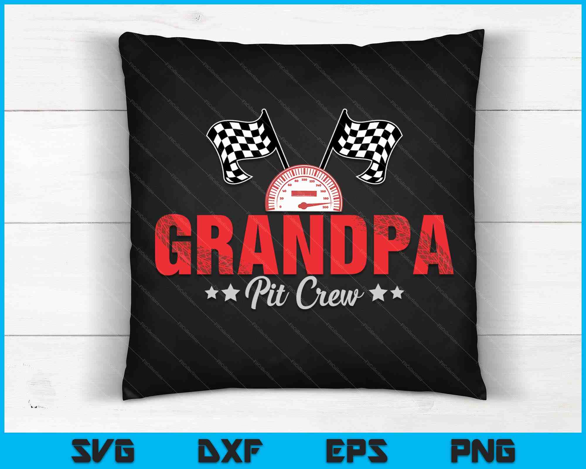 Grandpa Pit Crew Race Car Racing Family SVG Digital Printable Files ...