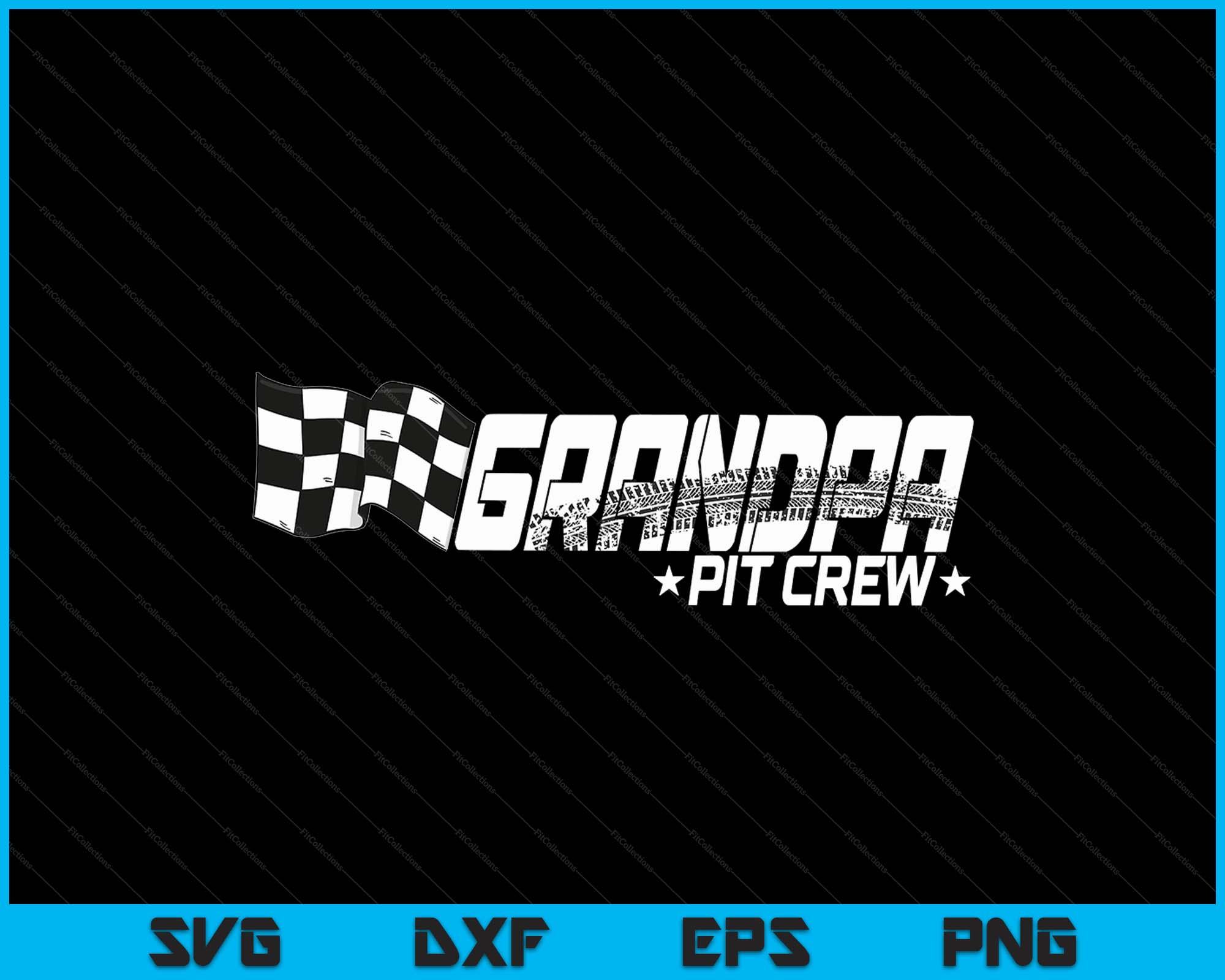 Grandpa Pit Crew Race Car Birthday Family Racing SVG PNG Digital Files ...