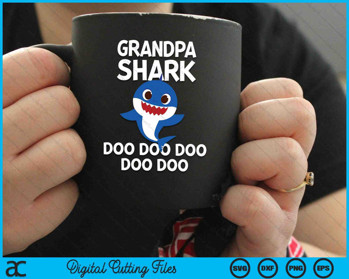 Grandpa Shark Doo Doo Doo SVG PNG Digital Cutting Files