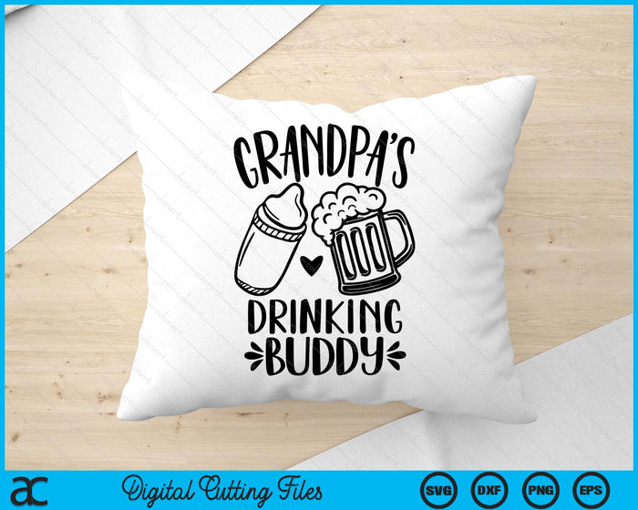 Grandpa's Drinking Buddy Father's Day SVG PNG Digital Cutting Files