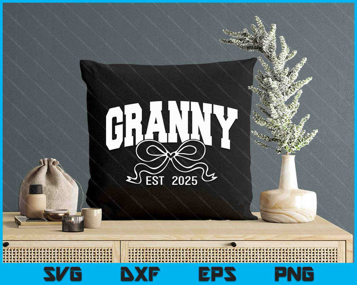 Granny Est 2025 Coquette Bow SVG PNG Digital Printable Files