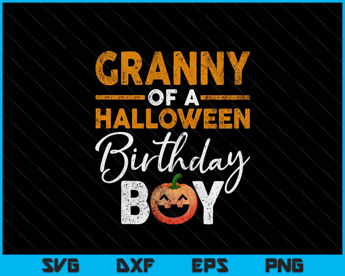 Granny Of A Halloween Birthday Boy DIY Halloween Costume SVG PNG Digital Cutting File