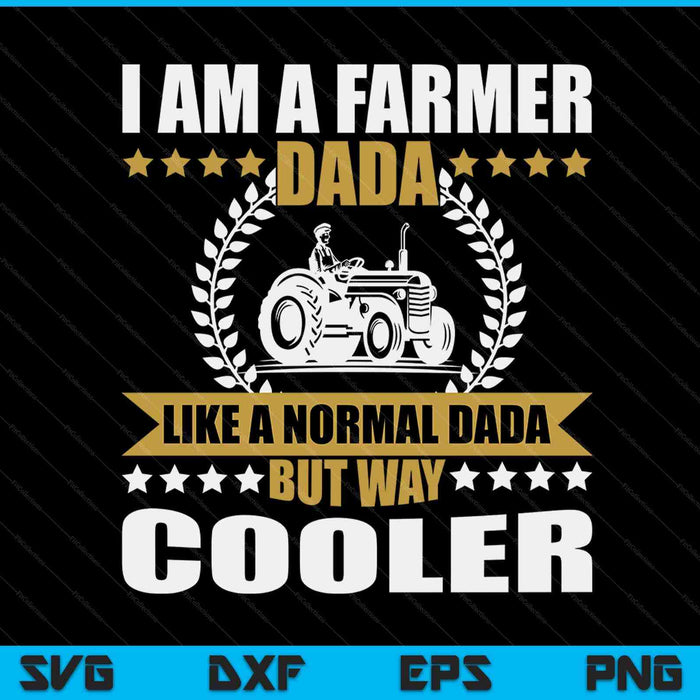 Grote boer Dada Gift Tractor Farm Dada Akkerbouw SVG PNG Digitale Snijbestanden