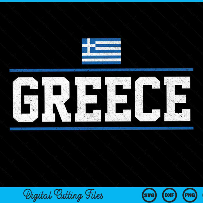 Greece flag SVG cut file