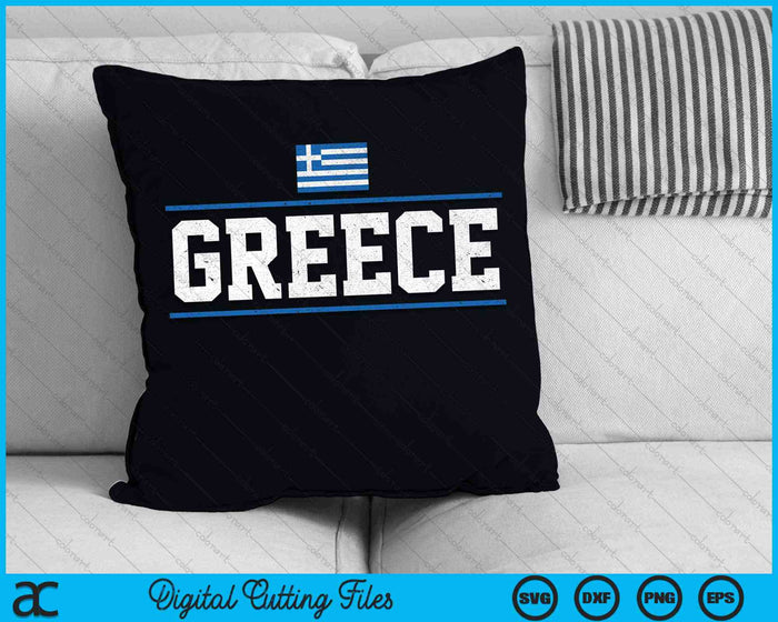 Greece Flag SVG PNG Digital Cutting Files