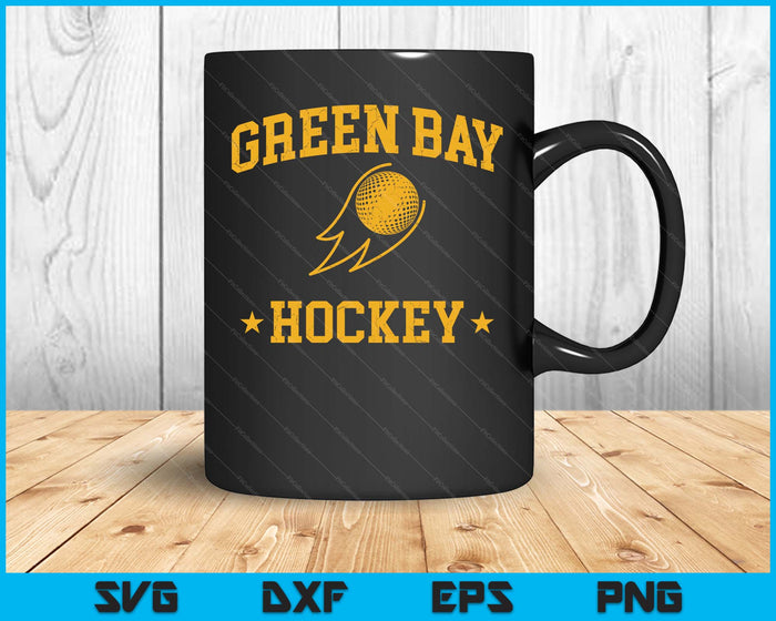 Green Bay Hockey Vintage Gameday Retro Hockey Lover SVG PNG Digital Printable Files