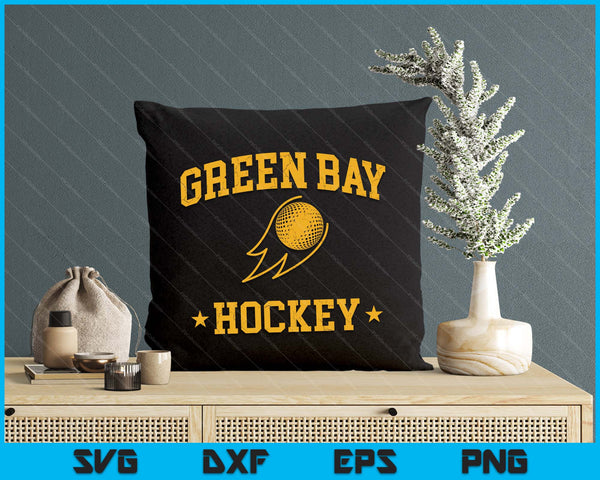 Green Bay Hockey Vintage Gameday Retro Hockey Lover SVG PNG Digital Printable Files