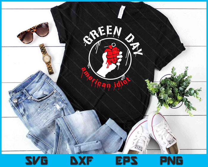 Green Day Drip American SVG PNG Digital Cutting Files