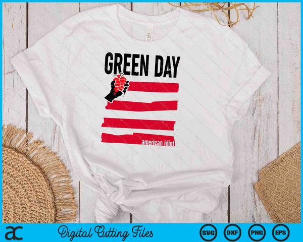 Green Day Idiot Flag SVG PNG Digital Cutting Files