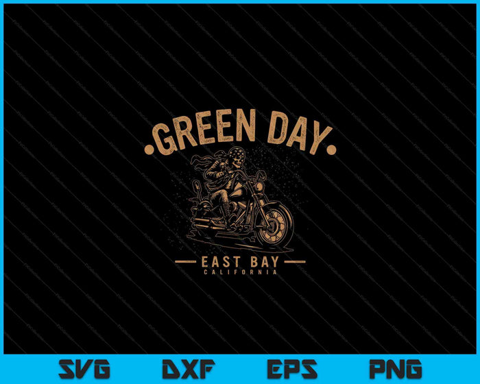 Green Day Skeleton Ride SVG PNG Digital Cutting Files