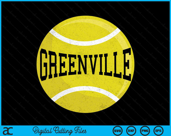 Greenville Tennis Fan SVG PNG Digital Cutting Files