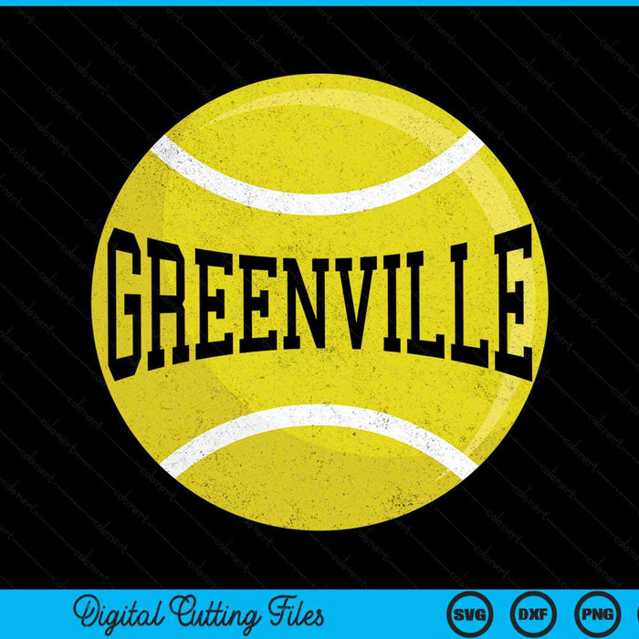 Greenville Tennis Fan SVG PNG Digital Cutting Files