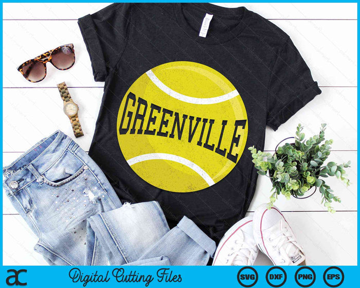 Greenville Tennis Fan SVG PNG Digital Cutting Files