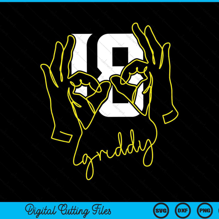 Griddy SVG PNG cut file for Cricut