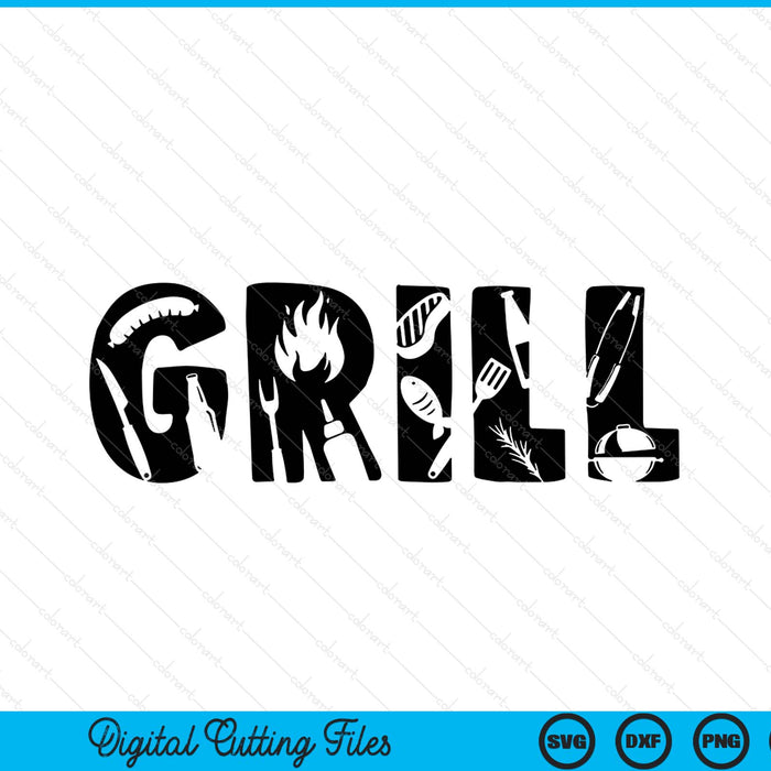 Grill beer barbecue BBQ SVG cut file