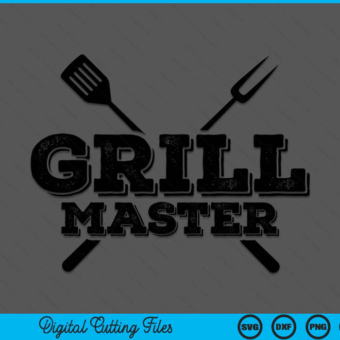 Grill Master grillen Barbecue BBQ roker SVG PNG digitale snijbestanden